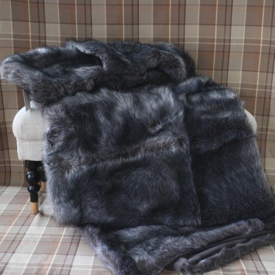 Throw faux fur de Luxe Raccoon 130 x 180 cm